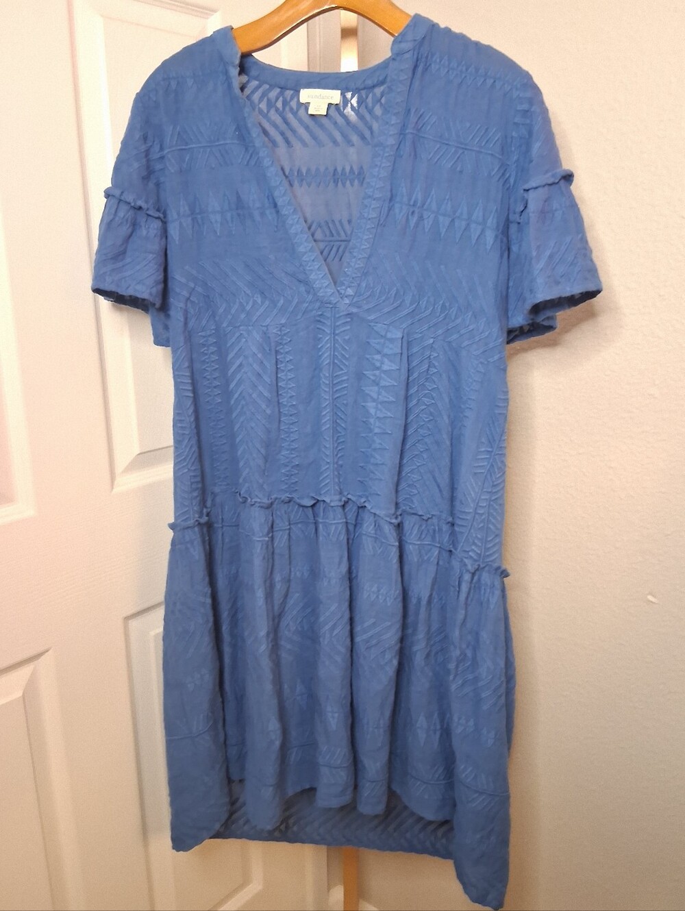 Sundance Blue Boho Dress XS